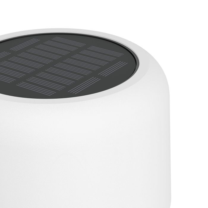 Roccanova 120cm Vit solcellslampa från Eglo - Roccanova &auml;r en stilren, solcellsdriven golvlampa som kombinerar form och funktion f&ouml;r b&aring;de inom- och utomhusbruk.