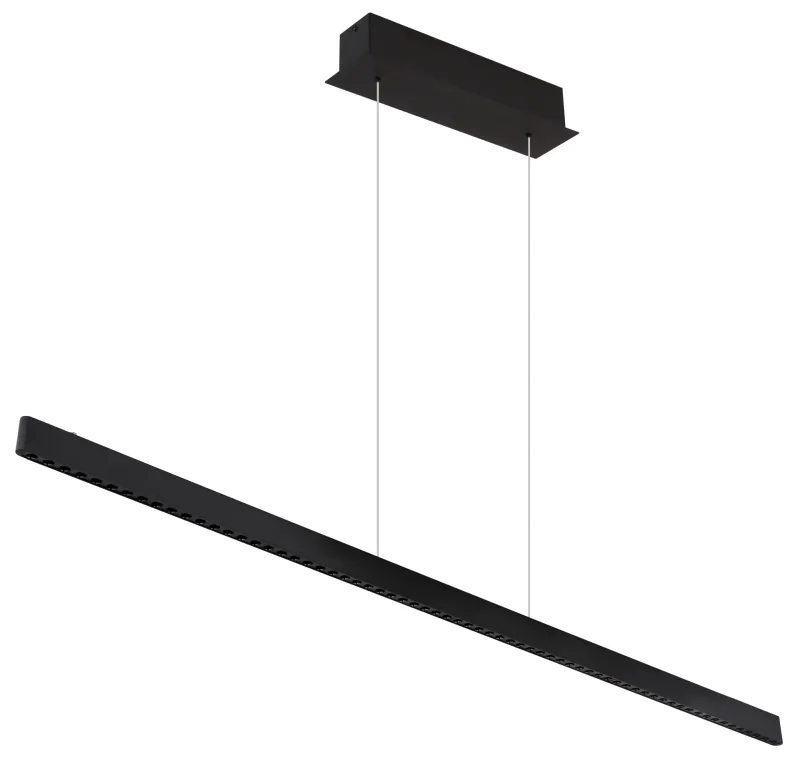 Dentsy 120cm Svart taklampa från Globo Lighting - Med den smidiga touchknappen f&ouml;r av/p&aring; och den stegl&ouml;sa touchdimmern kan du enkelt justera ljusstyrkan efter &ouml;nskem&aring;l.