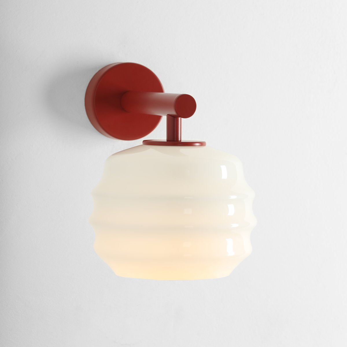 Puff 23cm Vinröd vägglampa från Artera - Puff &auml;r en charmig v&auml;gglampa som kombinerar mjuka former med en modern och stilren design.