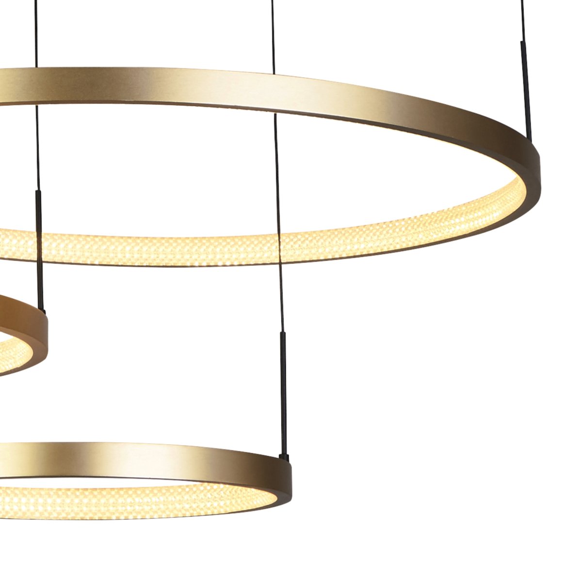 Grace 112cm Guld taklampa från Searchlight - Med en total h&ouml;jd p&aring; 137cm och justerbar upph&auml;ngning passar den lika bra &ouml;ver ett matbord som i en hall eller ett vardagsrum med h&ouml;gt i tak.