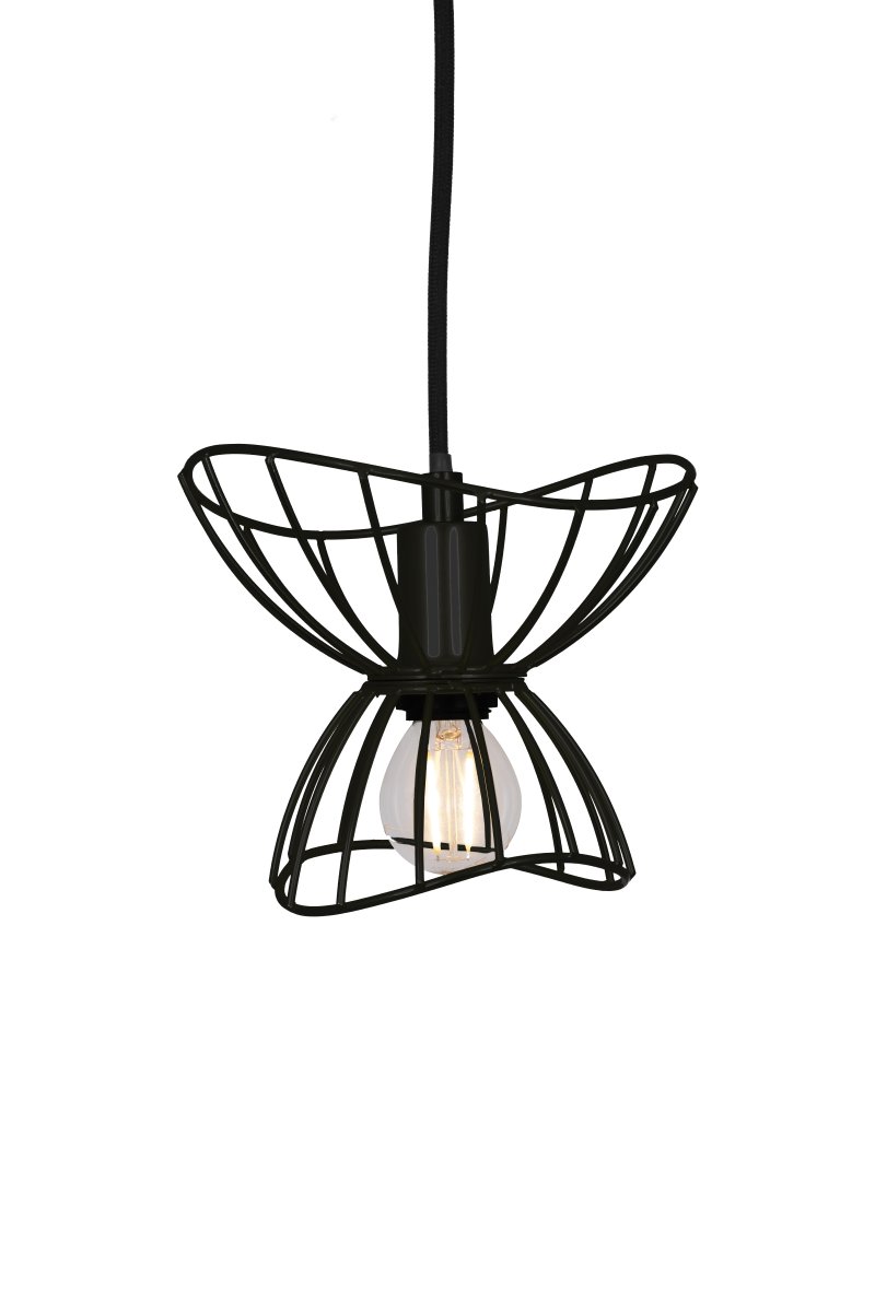 Ray Ø16 Svart fönsterlampa från Globen Lighting - Ray &auml;r en f&ouml;nsterlampa i metall med en organisk, mjukt b&ouml;ljande form.