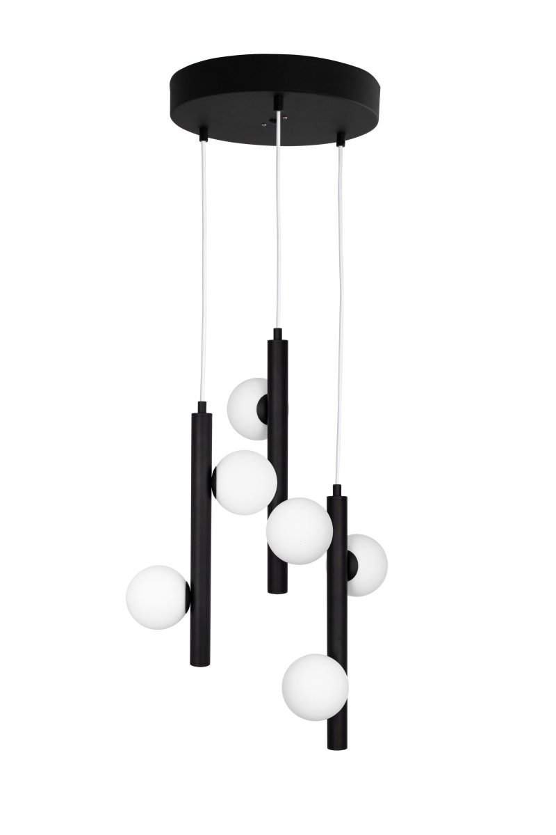 Pearl Ø35 Svart taklampa från Globen Lighting - Kabell&auml;ngden &auml;r justerbar vilket g&ouml;r att du kan h&auml;nga lamporna p&aring; rad eller p&aring; olika niv&aring;er beroende p&aring; vilket uttryck du &ouml;nskar.