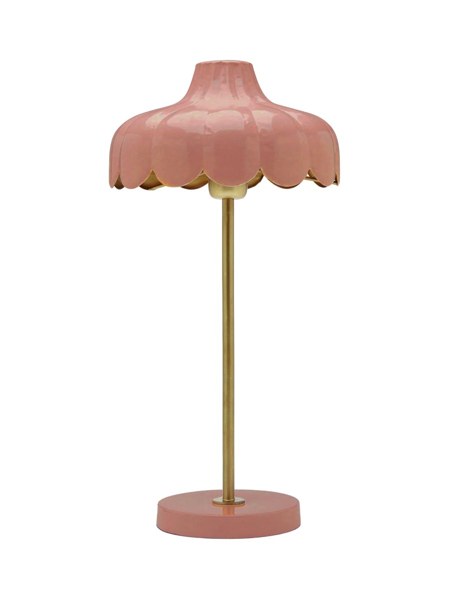 PR Home - Wells 50cm - Bordslampa - M&ouml;rkrosa