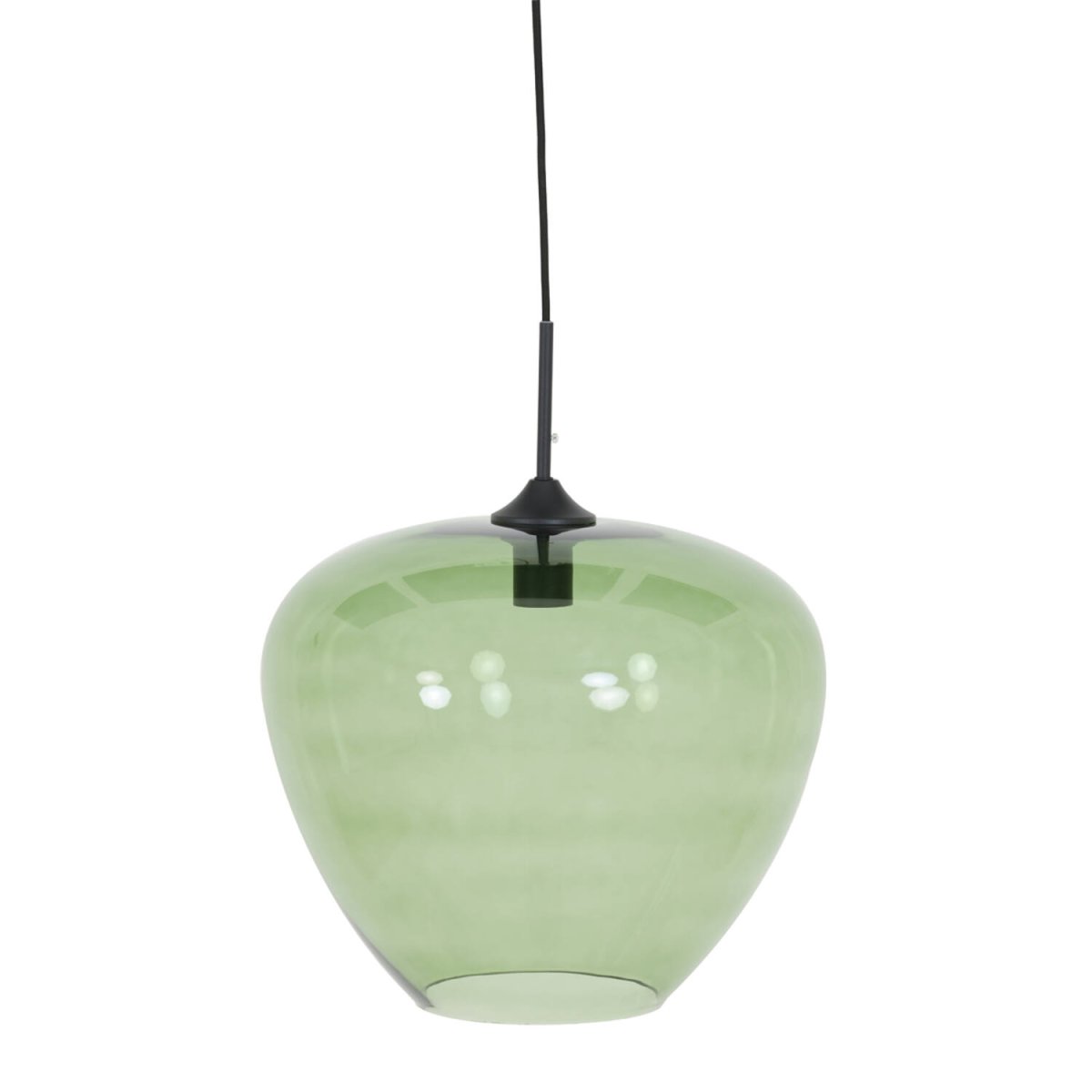 Mayson Ø40 Grön taklampa från Light & Living - Mayson &auml;r en elegant och stilren takpendel med en sk&auml;rm i gr&ouml;nt glas, vilket ger ett mjukt och behagligt ljus.
