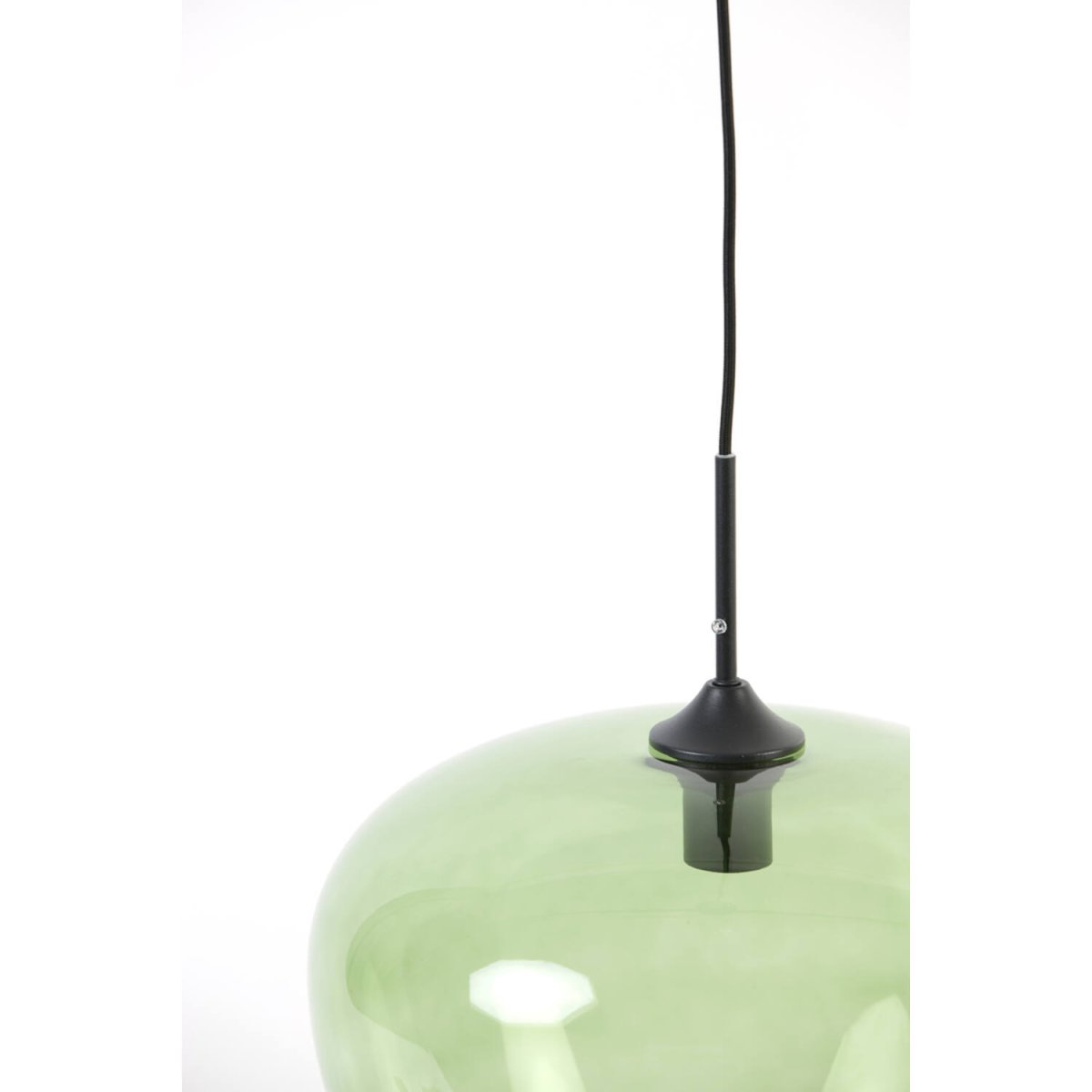 Mayson Ø40 Grön taklampa från Light & Living - Mayson &auml;r en elegant och stilren takpendel med en sk&auml;rm i gr&ouml;nt glas, vilket ger ett mjukt och behagligt ljus.