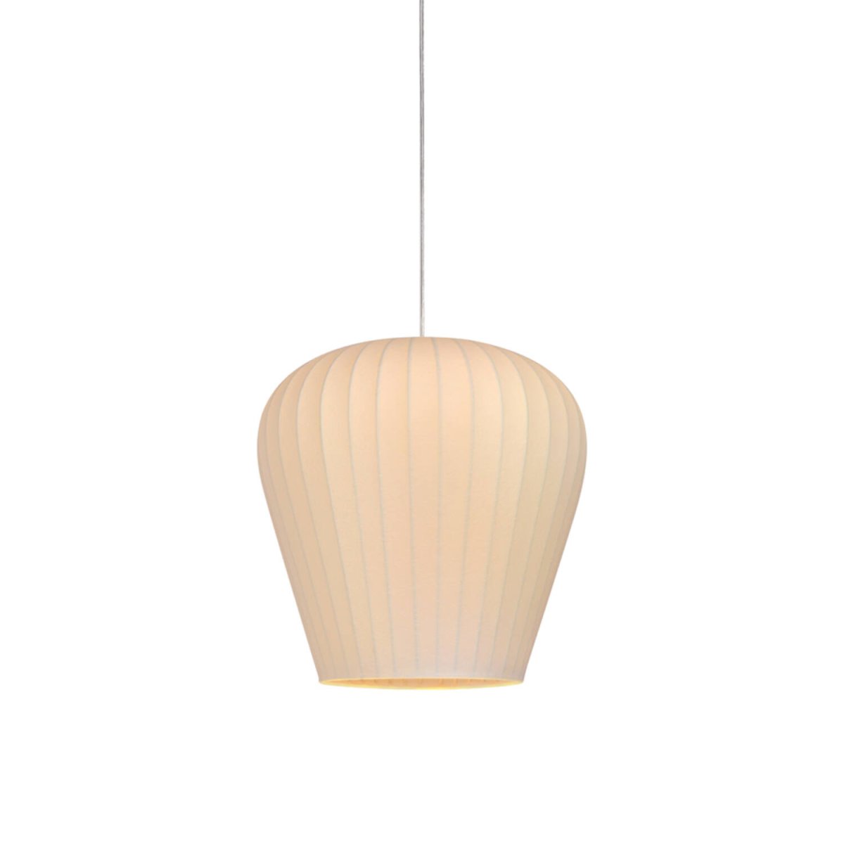 Xela Ø38 Vit taklampa från Light & Living - Xela &auml;r en dekorativ takpendel i en mjuk och organisk form, kl&auml;dd i vit f&auml;rg.