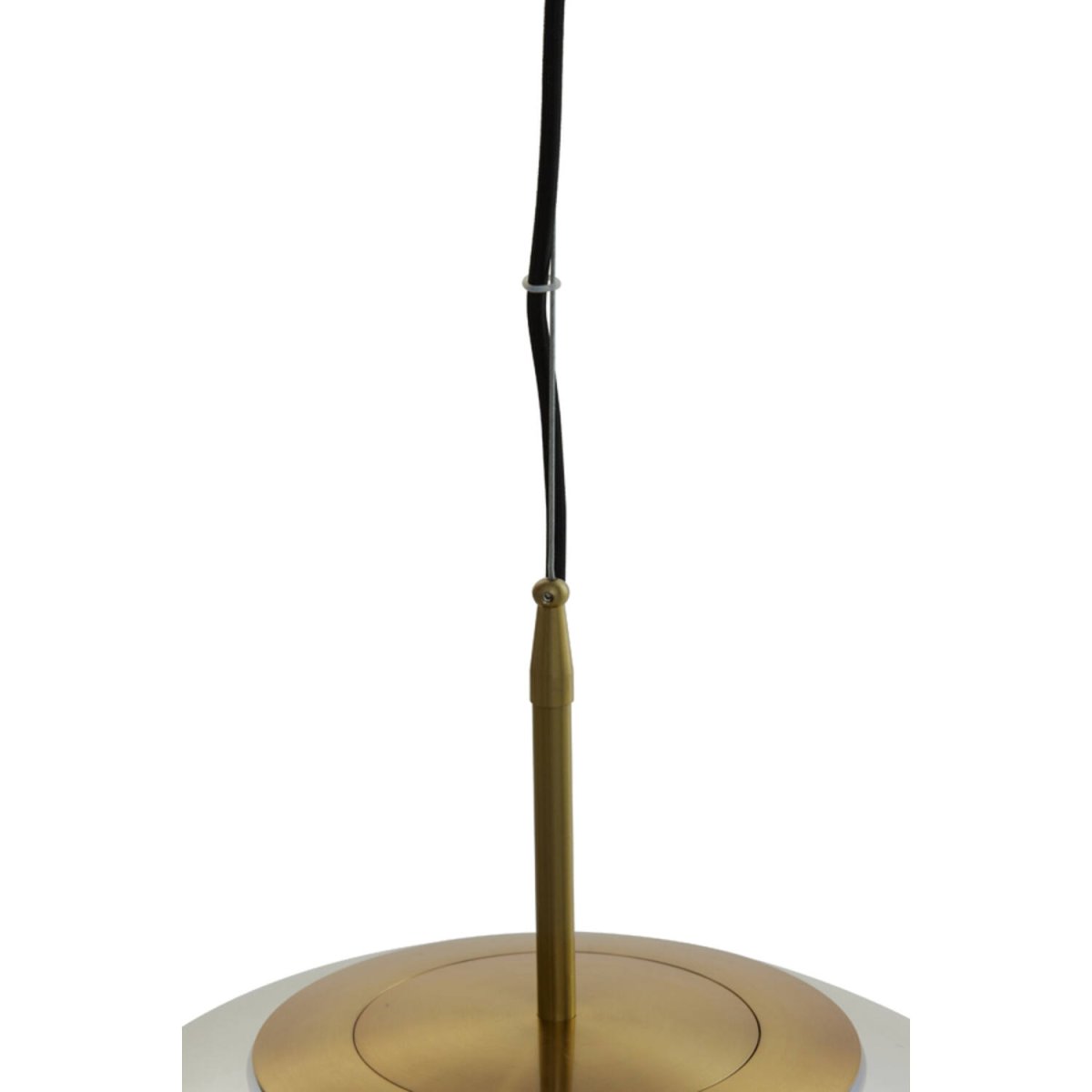 Medina Ø48 Transparent taklampa från Light & Living - Medina &auml;r en sofistikerad och stilfull takpendel med en rund sk&auml;rm i klart glas och detaljer i brons finish.