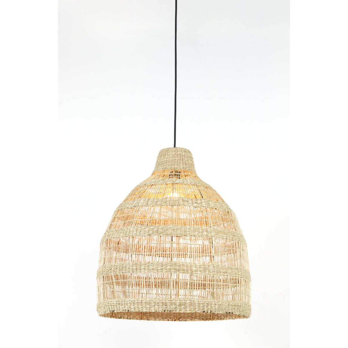 Sagar Ø50 Natur taklampa från Light & Living - Sagar &auml;r en handfl&auml;tad takpendel i naturligt sj&ouml;gr&auml;s, vilket ger ett jordn&auml;ra och luftigt uttryck.