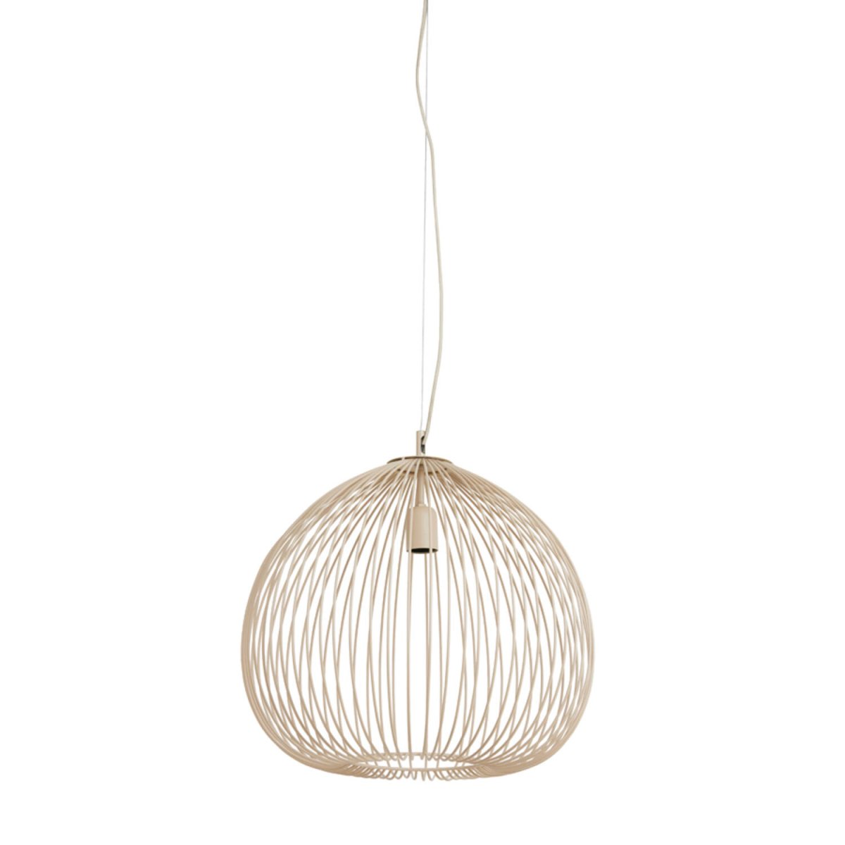 Rilana Ø45 Beige taklampa från Light & Living - Dess &ouml;ppna design skapar ett vackert ljusspel och passar perfekt i modernt och skandinaviskt inredda hem.