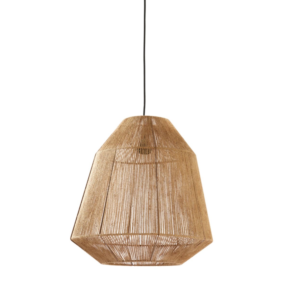 Malva Ø50 Natur taklampa från Light & Living - Malva &auml;r en stilfull taklampa med sin sk&auml;rm inlindad i jutesn&ouml;re.
