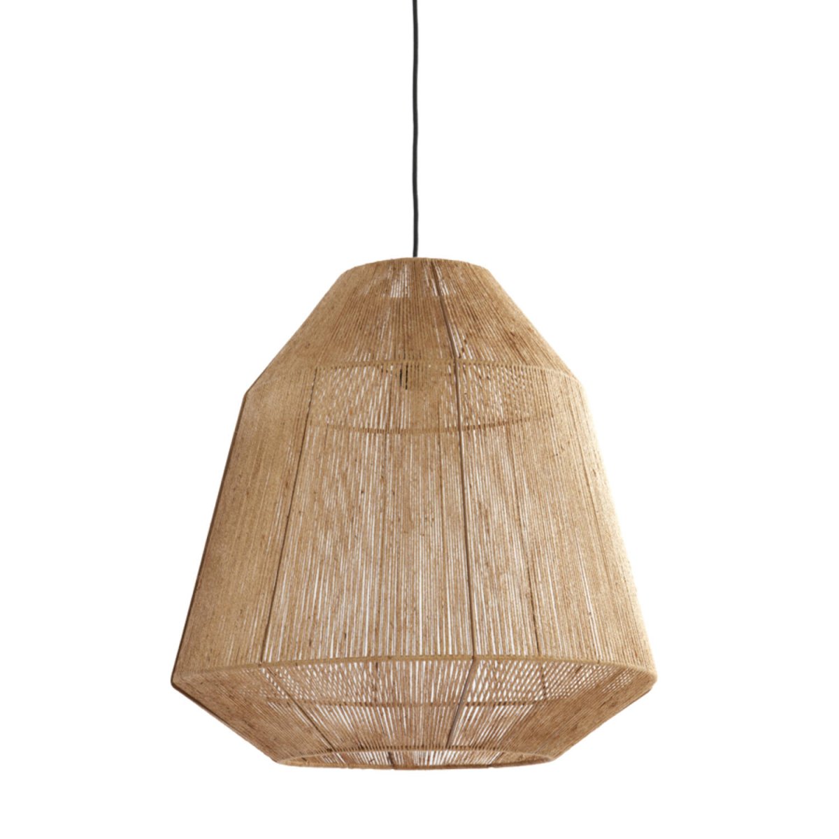 Malva Ø60 Natur taklampa från Light & Living - Malva &auml;r en stilfull taklampa med sin sk&auml;rm inlindad i jutesn&ouml;re.