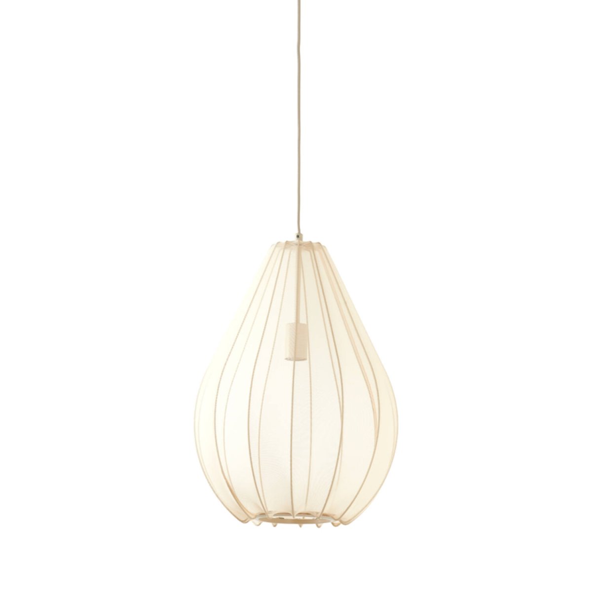Itela Ø38 Sand taklampa från Light & Living - Itela &auml;r en stilfull takpendel i sandf&auml;rgad ton, d&auml;r den unika sk&auml;rmen i meshtyg skapar ett mjukt och behagligt ljus.