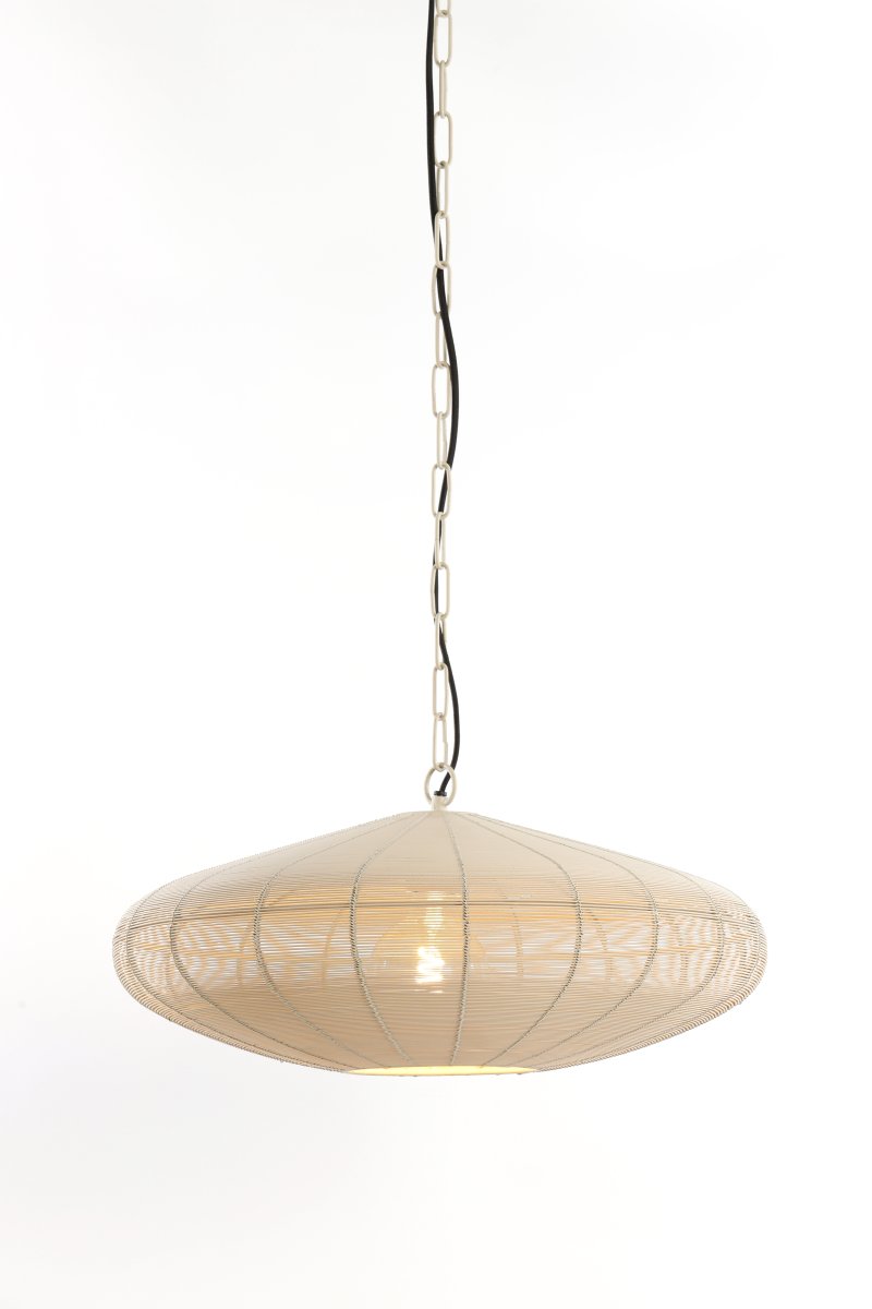 Bahoto Ø50 Krämvit taklampa från Light & Living - Bahoto har en rustik och stilren design med en sk&auml;rm av metall i en matt kr&auml;mvit f&auml;rg.
