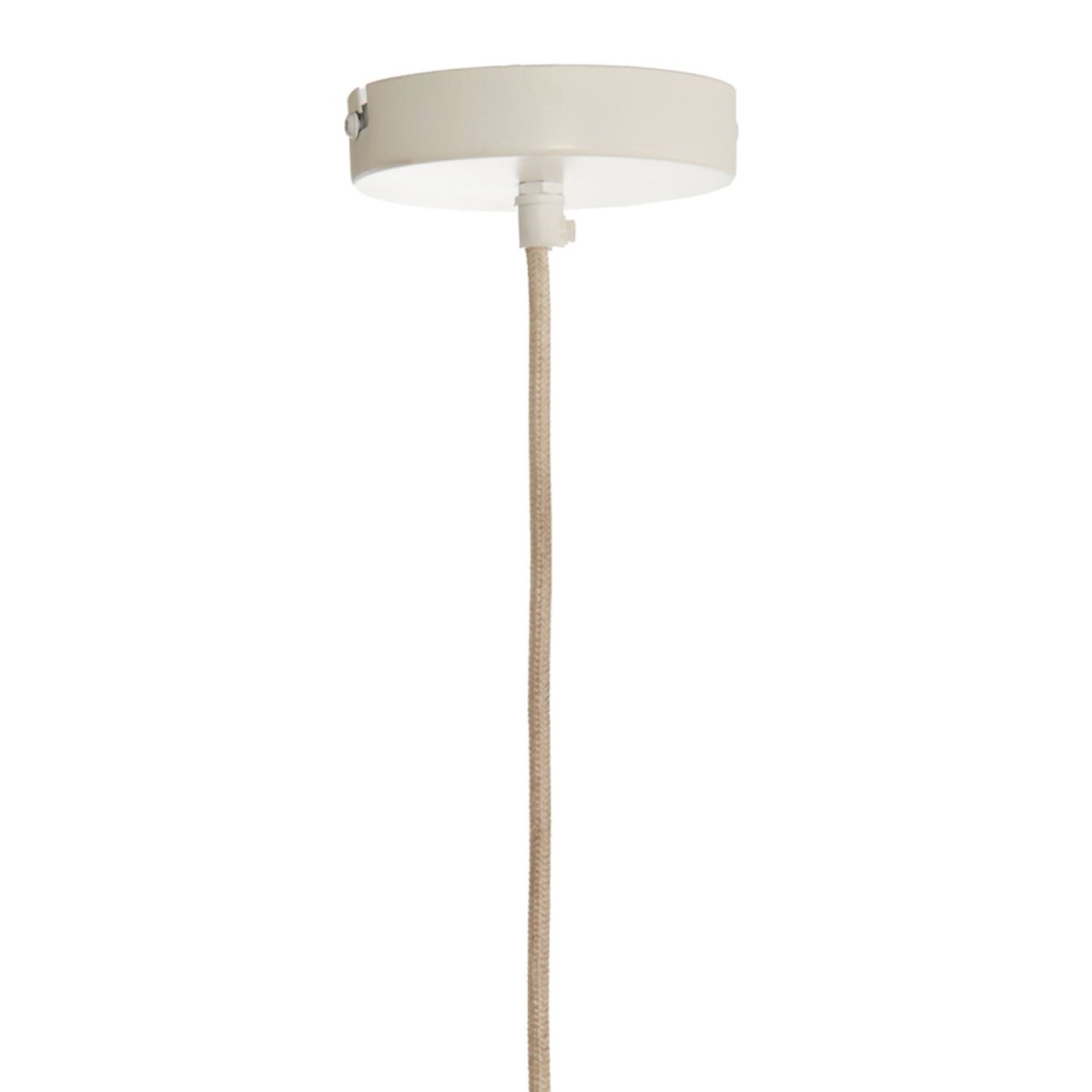 Zubedo Ø50 Krämvit taklampa från Light & Living - Zubedo har en mjuk och elegant form, kl&auml;dd i kr&auml;mvit textil som ger en varm och behaglig ljusspridning.
