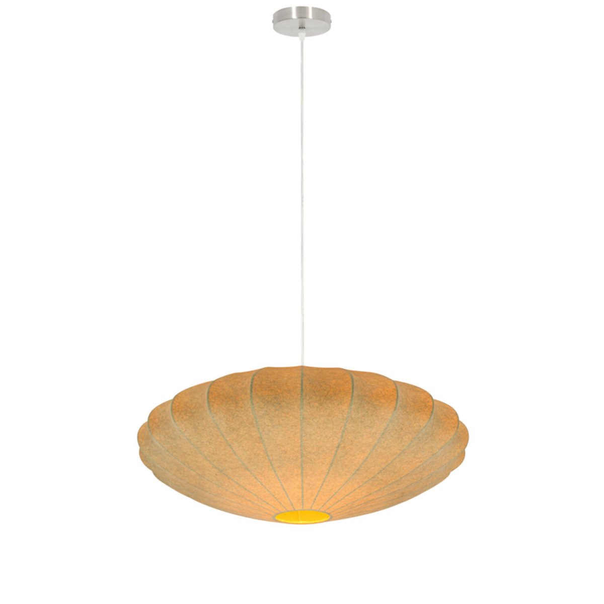 Fay Ø60 Brun taklampa från Light & Living - Dess mjuka, b&ouml;ljande form ger ett harmoniskt uttryck och passar perfekt i b&aring;de moderna och klassiska milj&ouml;er.