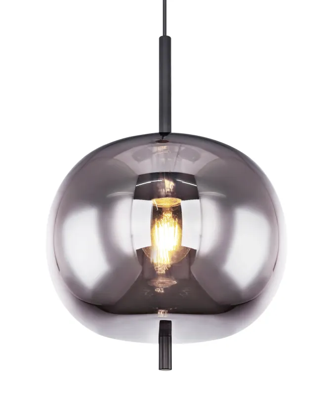 Blacky Ø30 Svart taklampa från Globo Lighting - Blacky &auml;r en stilren armatur som skapar en st&auml;mningsfull och elegant belysning i ditt hem,&nbsp;perfekt i vardagsrum eller matsal.