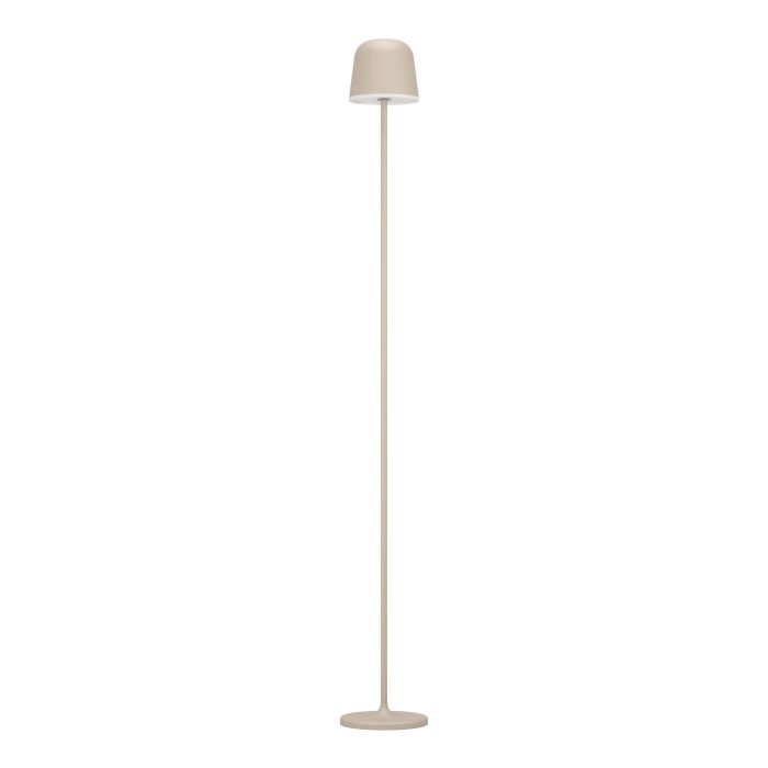 Mannera 140cm Sand portabel från Eglo - Tack vare den tr&aring;dl&ouml;sa funktionen kan lampan placeras fritt i rummet och ger ett j&auml;mnt och behagligt ljus &ndash; perfekt f&ouml;r att skapa st&auml;mning eller f&ouml;r att l&auml;sa.