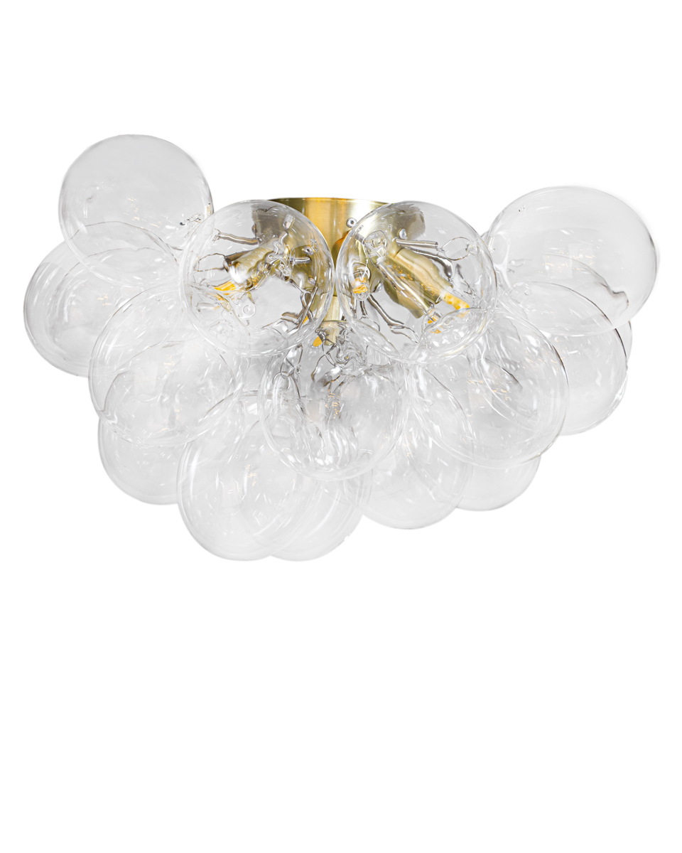 Gross Ø50 Transparent plafond från By Rydéns - Gross plafond i kombinationen m&auml;ssing/klarglas &auml;r det senaste tillskottet i Gross familjen.