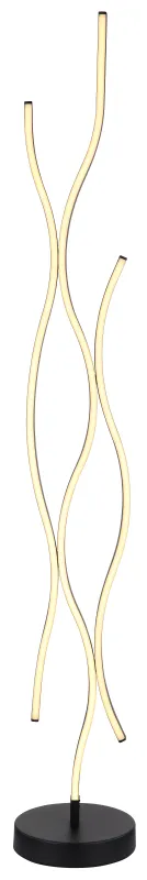 Geronimo Svart golvlampa från Globo Lighting - Geronimo &auml;r det perfekta valet f&ouml;r dig som s&ouml;ker en kombination av modern estetik och funktionell belysning.