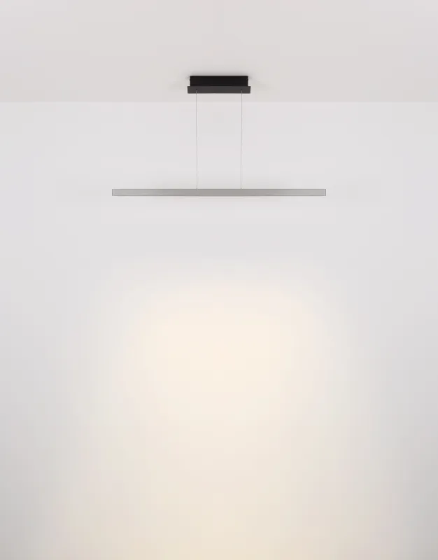 Dentsy 120cm Stål taklampa från Globo Lighting - Med den smidiga touchknappen f&ouml;r av/p&aring; och den stegl&ouml;sa touchdimmern kan du enkelt justera ljusstyrkan efter &ouml;nskem&aring;l.