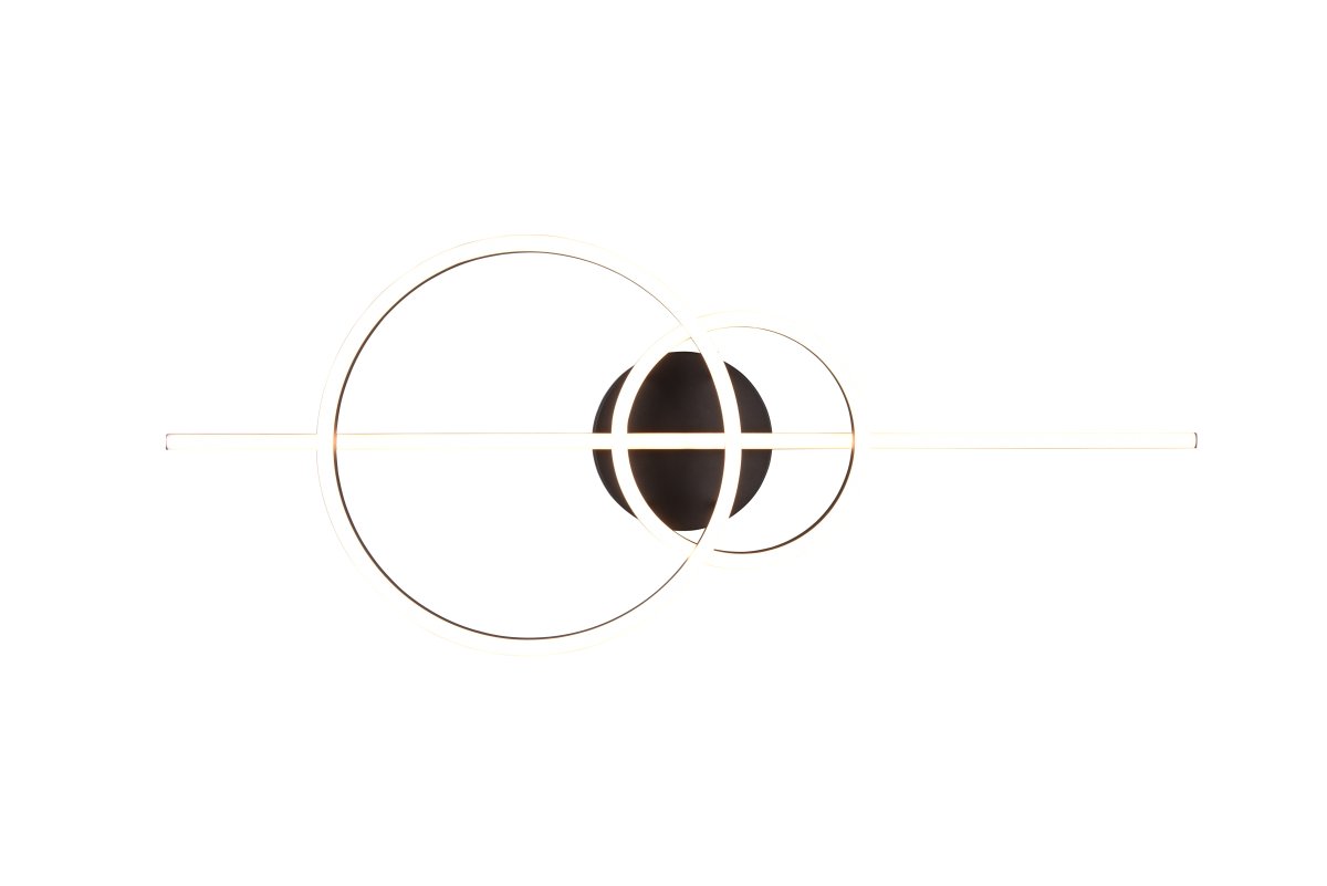 Montilla 100cm Svart plafond från Trio Lighting - Med nattljus, minnesfunktion och fj&auml;rrkontroll erbjuder den maximal bekv&auml;mlighet.