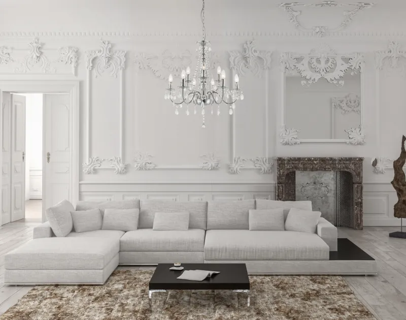 William Ø65 Krom kristall från Globo Lighting - 