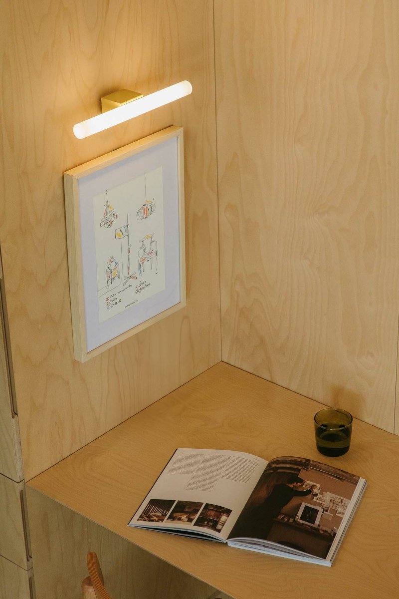 Calma 30cm Gul badrumslampa från Faro Barcelona - 