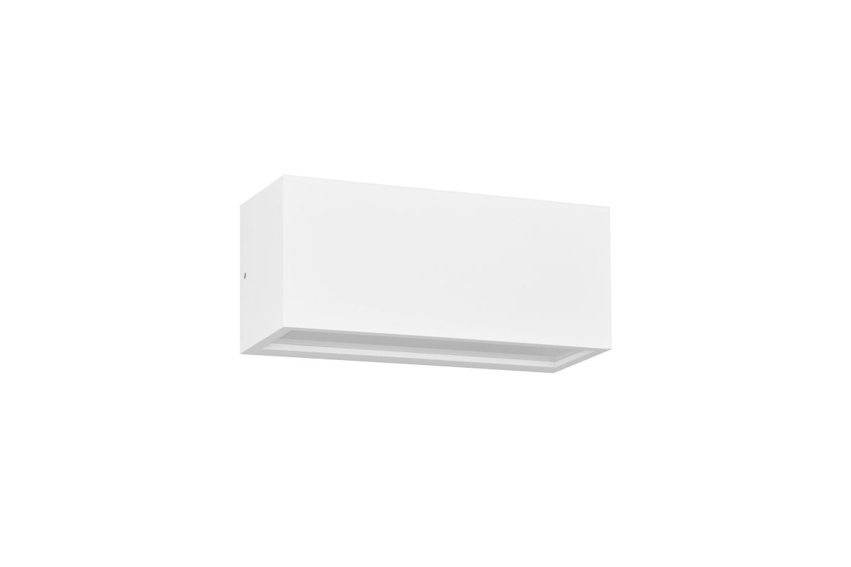 Mayenne 25cm Vit utelampa från Trio Lighting - Den avger b&aring;de ett upp&aring;t- och ned&aring;triktat, behagligt ljus som lyfter entr&eacute;er, fasader och uteplatser med modern elegans.