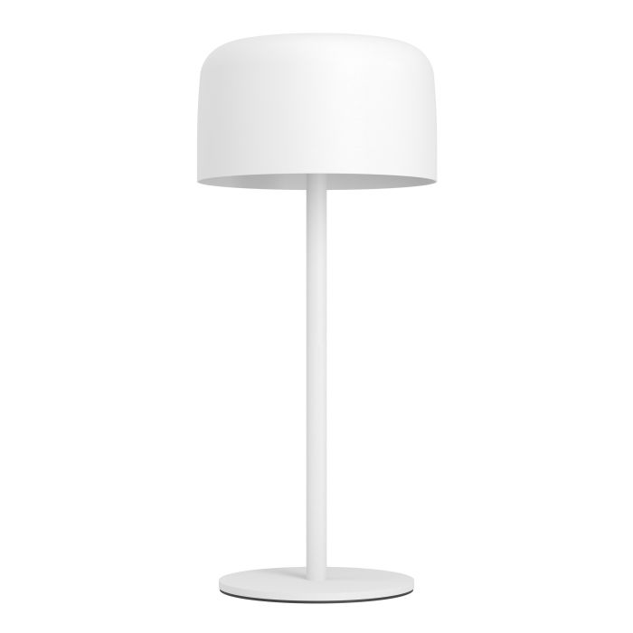 Roccanova 30cm Vit solcellslampa från Eglo - Roccanova &auml;r en stilren, solcellsdriven bordslampa som kombinerar form och funktion f&ouml;r b&aring;de inom- och utomhusbruk.