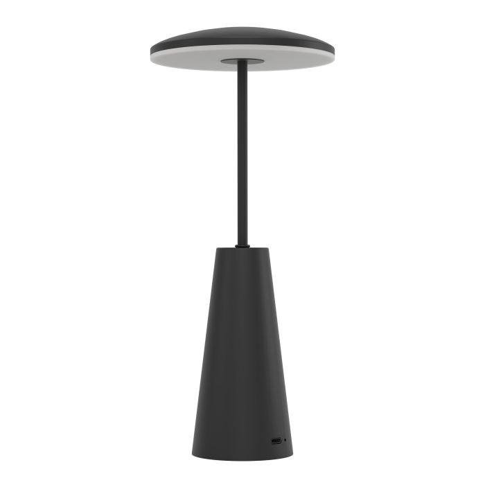Piccola 28cm Svart portabel från Eglo - Tack vare IP54-klassning &auml;r den t&aring;lig mot vattenst&auml;nk och l&auml;mpar sig f&ouml;r b&aring;de inomhus- och utomhusbruk.