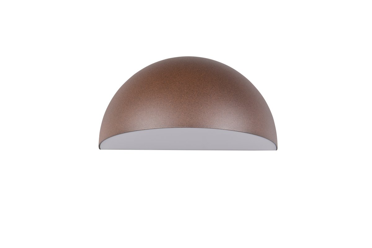 Maas 27cm Rostbrun utelampa från Trio Lighting - Maas &auml;r en stilren v&auml;gglampa med mjukt rundad form i modern rostbrun nyans.