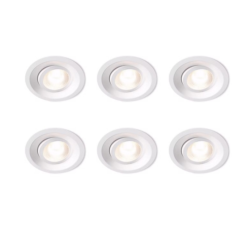 Downlight DWN-02 6P Vit från Plejd - DWN-02 har justerbar f&auml;rgtemperatur och kan st&auml;llas in p&aring; en fast temperatur eller dim to warm.