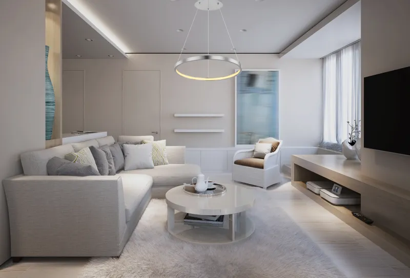 Ralph Ø38 Nickel taklampa från Globo Lighting - Den moderna, runda takpendeln Ralph i matt nickel &auml;r en stilren blickf&aring;ngare i ditt hem.