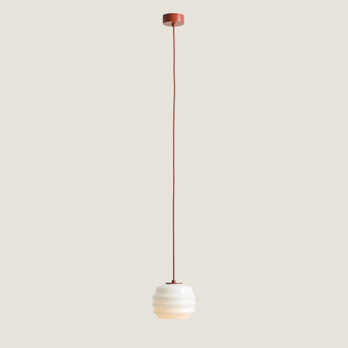 Puff Ø16 Terrakotta taklampa från Artera - Puff &auml;r en charmig takpendel som kombinerar mjuka former med en modern och stilren design.