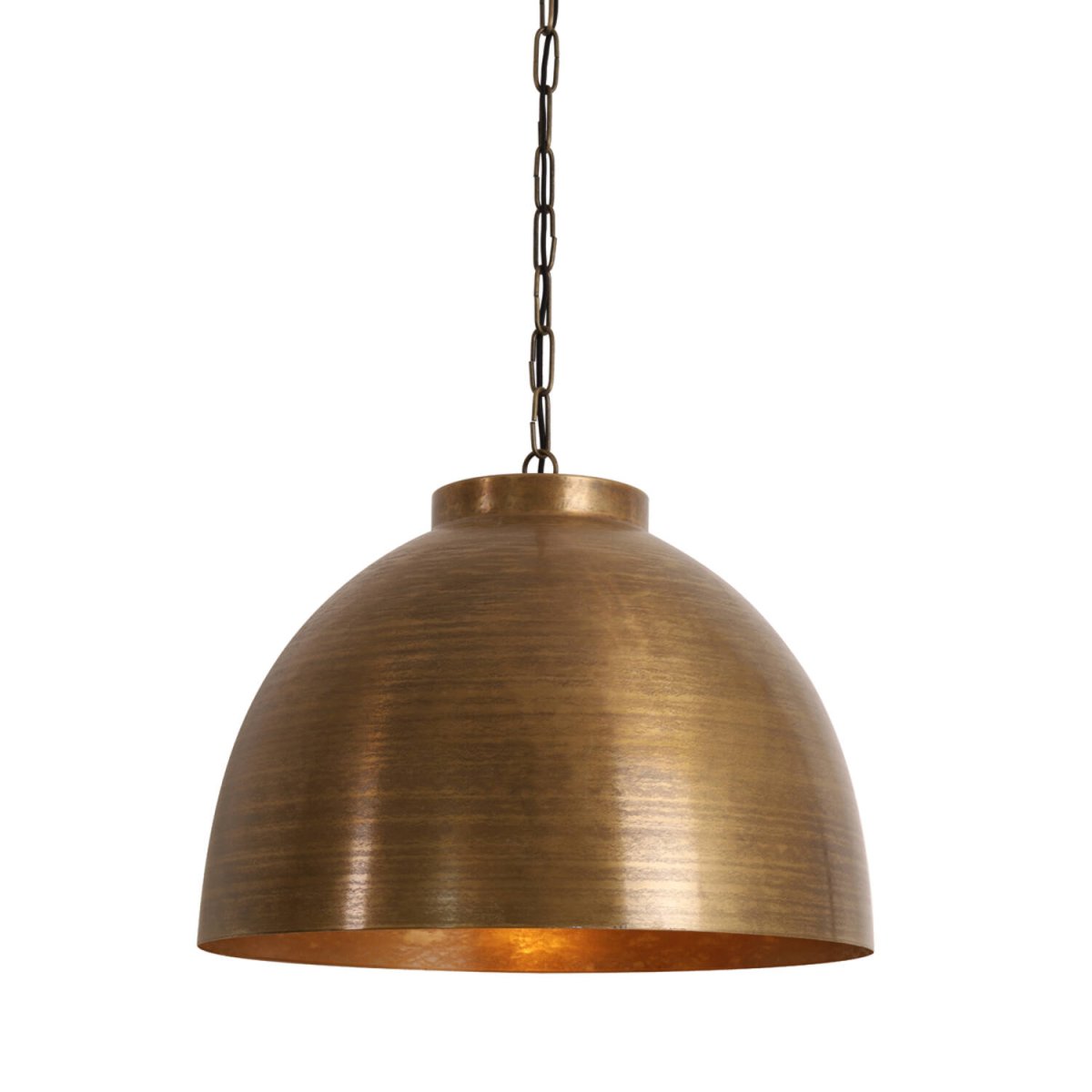 Kylie Ø60 Brons taklampa från Light & Living - Kylie &auml;r en rustik taklampa av metall med en r&aring;, antik brons finish, vilket skapar en varm och behaglig ljusspridning.