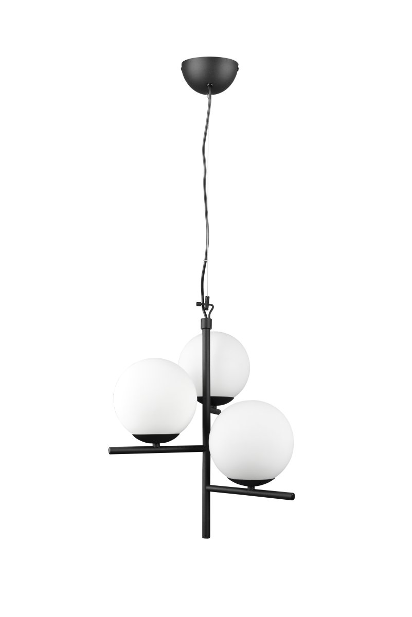 Pure Ø40 Svart taklampa från Trio Lighting - Den &auml;r perfekt f&ouml;r att belysa matbordet och f&ouml;r att understryka din personliga stil.