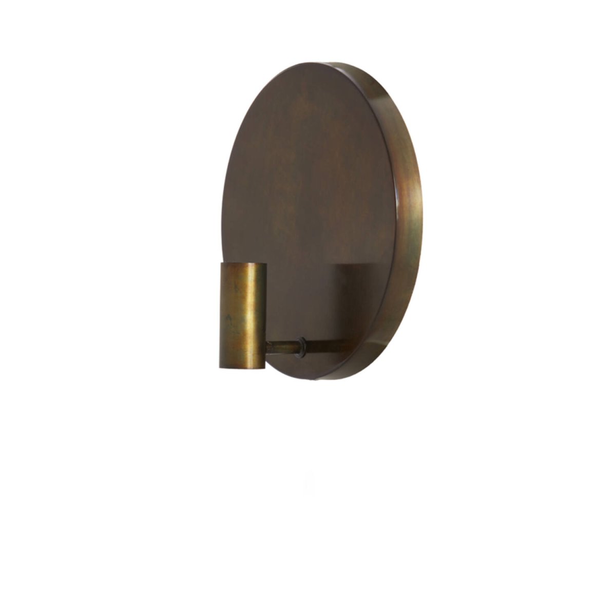 Disc Ø30 Brons vägglampa från Light & Living - Disc &auml;r en elegant v&auml;gglampa med en rustik guldgr&aring; finish.