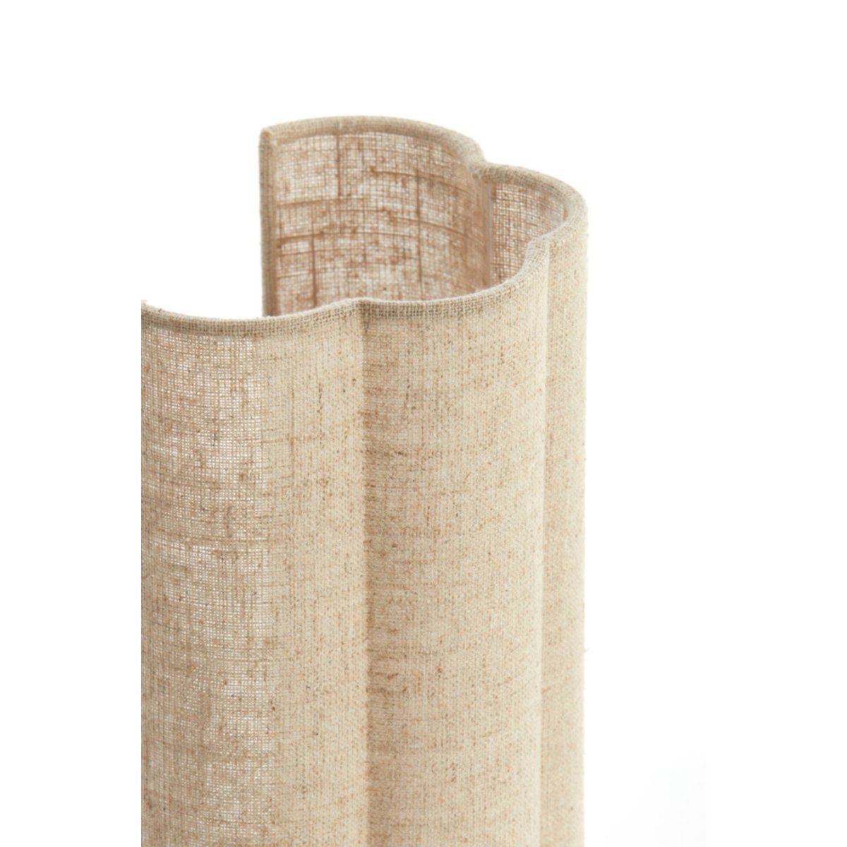 Fringe 30cm Beige vägglampa från Light & Living - Fringe &auml;r en stilren v&auml;gglampa med en sk&auml;rm i naturf&auml;rgat linne.