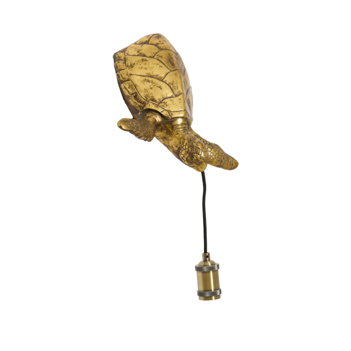 Turtle 20cm Brons vägglampa från Light & Living - Turtle &auml;r en unik och dekorativ v&auml;gglampa i form av en havssk&ouml;ldpadda.