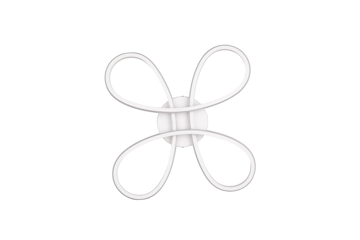Fly 40cm Vit plafond från Trio Lighting - Plafonden Fly kombinerar modern design med funktionell belysning och blir en stilfull mittpunkt i vardagsrummet.