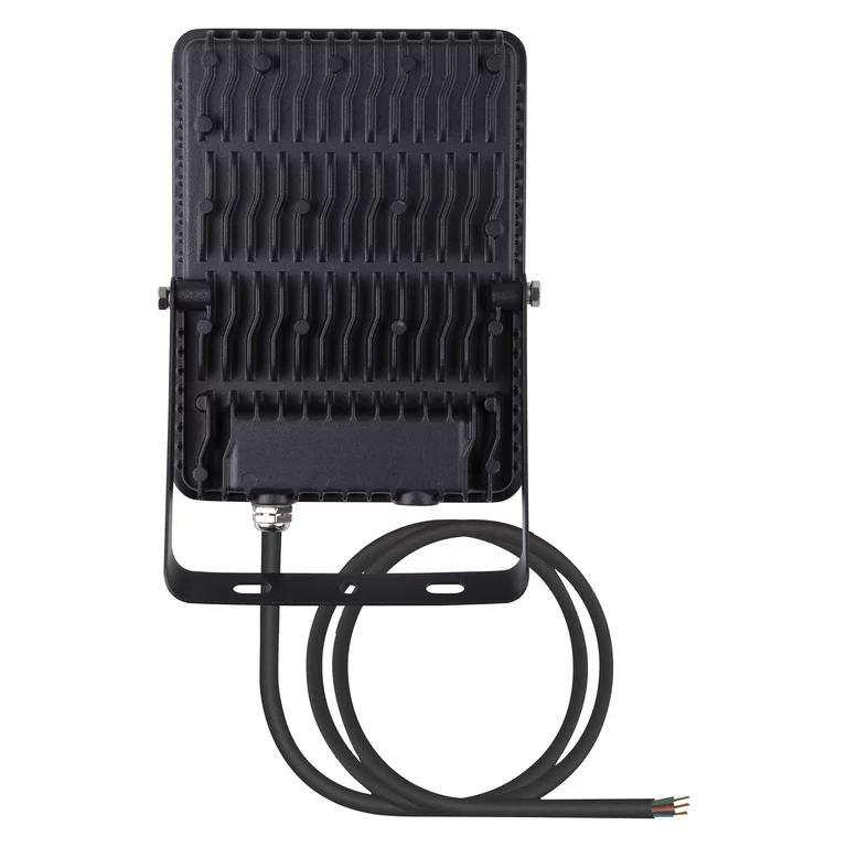 Floodlight Essential Sensor 50W Svart utelampa från Ledvance - Med en inbyggd r&ouml;relse- och dagsljussensor t&auml;nds ljuset automatiskt vid r&ouml;relse och anpassar sig efter ljusf&ouml;rh&aring;llandena, vilket maximerar energibesparingen.