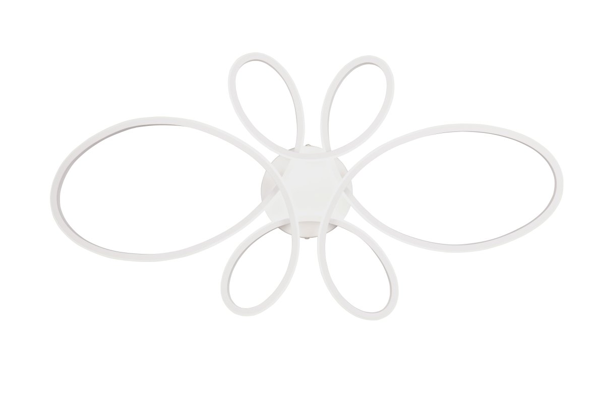 Fly 83cm Vit plafond från Trio Lighting - Plafonden Fly kombinerar modern design med funktionell belysning och blir en stilfull mittpunkt i vardagsrummet.