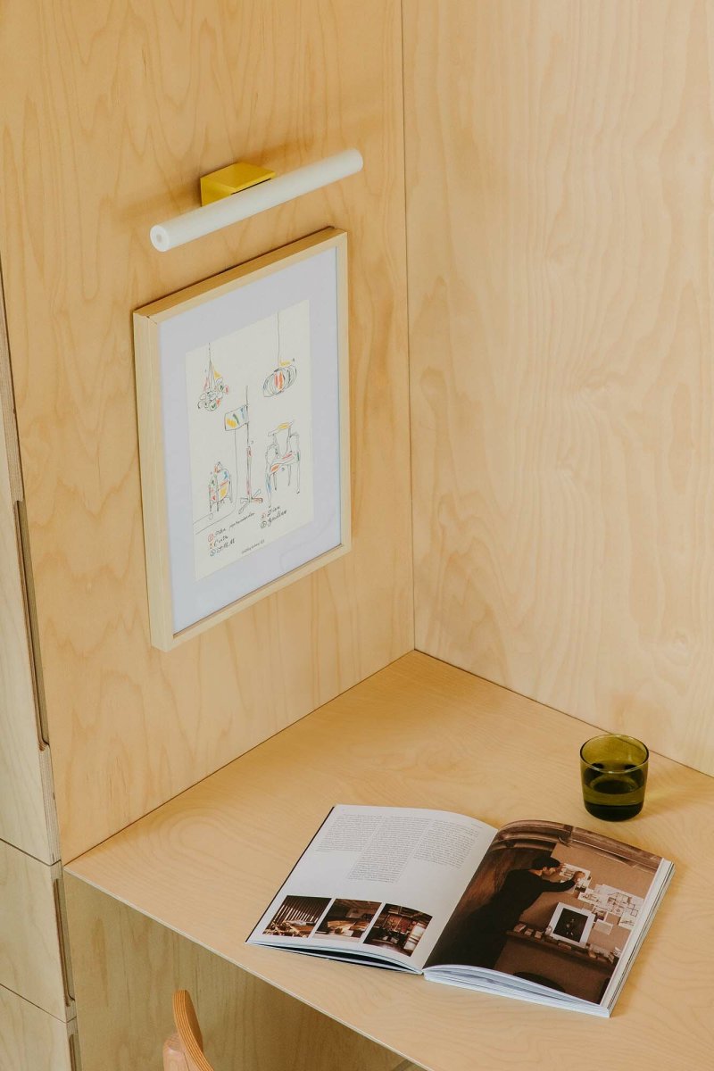 Calma 30cm Gul badrumslampa från Faro Barcelona - 