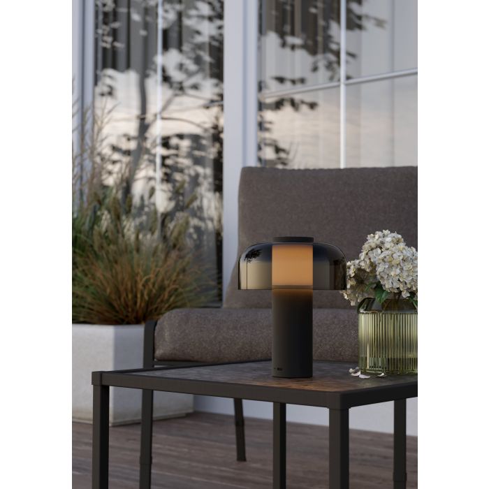 Ponente 20cm Svart portabel från Eglo - Ponente &auml;r en portabel bordslampa med modern design och smart funktionalitet.