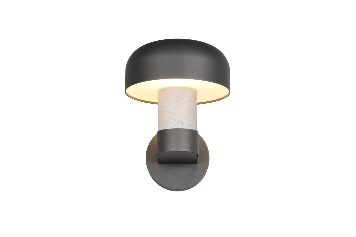 Fraser 24cm Betongutseende utelampa från Trio Lighting - Fraser &auml;r tillverkad av gjuten aluminium och kombinerar modern minimalism med industriella detaljer.