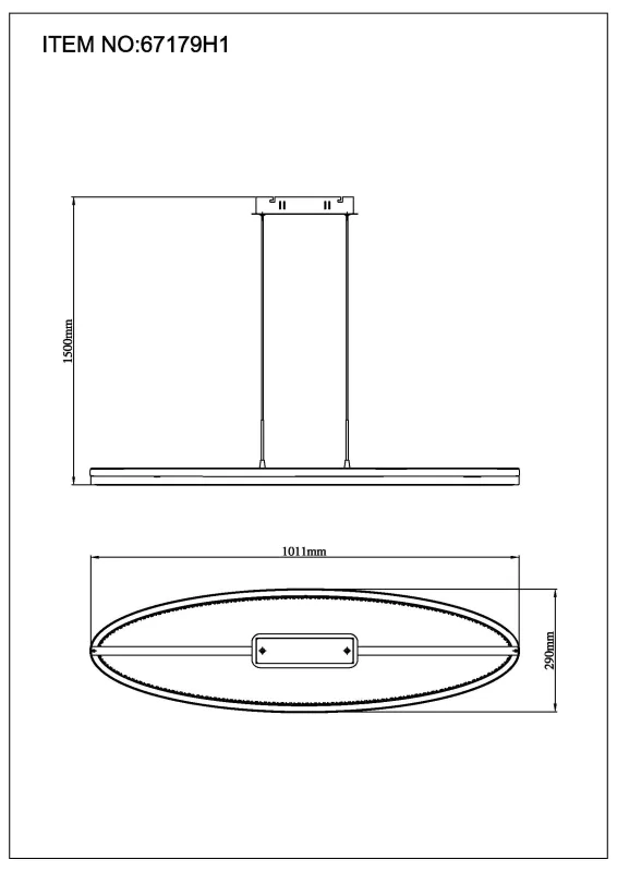 Della 100cm Grå taklampa från Globo Lighting - Perfekt f&ouml;r vardagsrum och matsalar, d&auml;r den skapar en inbjudande atmosf&auml;r och en modern touch.
