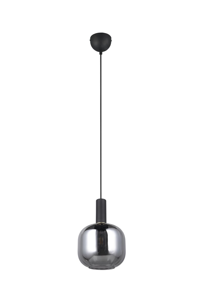 Diva Ø20 Rökgrå taklampa från Trio Lighting - Den stilrena detaljen i mattsvart adderar en lyxig touch och ger lampan en sofistikerad karakt&auml;r.