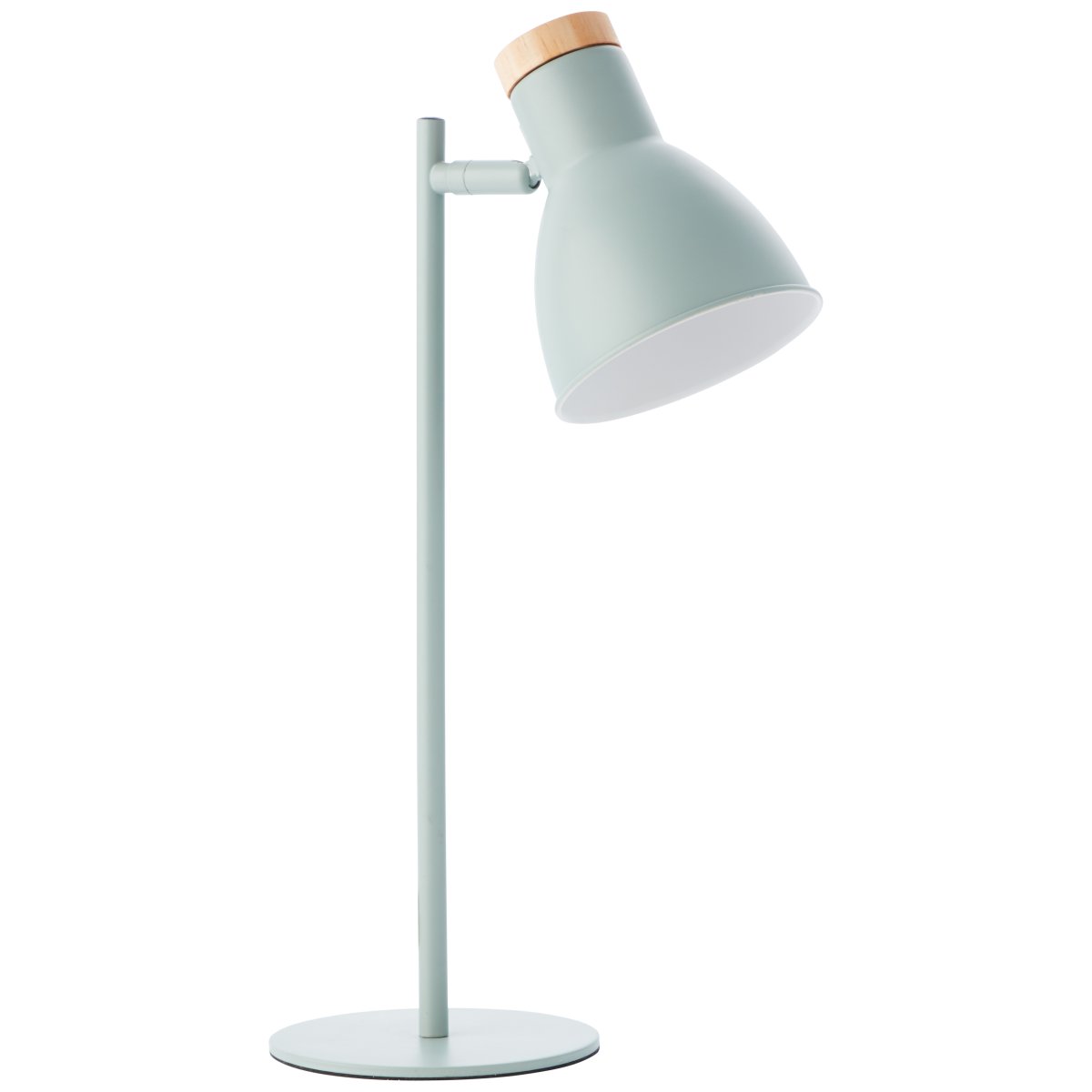 Venea 44cm Mattgrön skrivbordslampa från Brilliant - Lampans matta gr&ouml;na f&auml;rg och inslag av tr&auml; ger en naturlig och l&auml;tt k&auml;nsla.