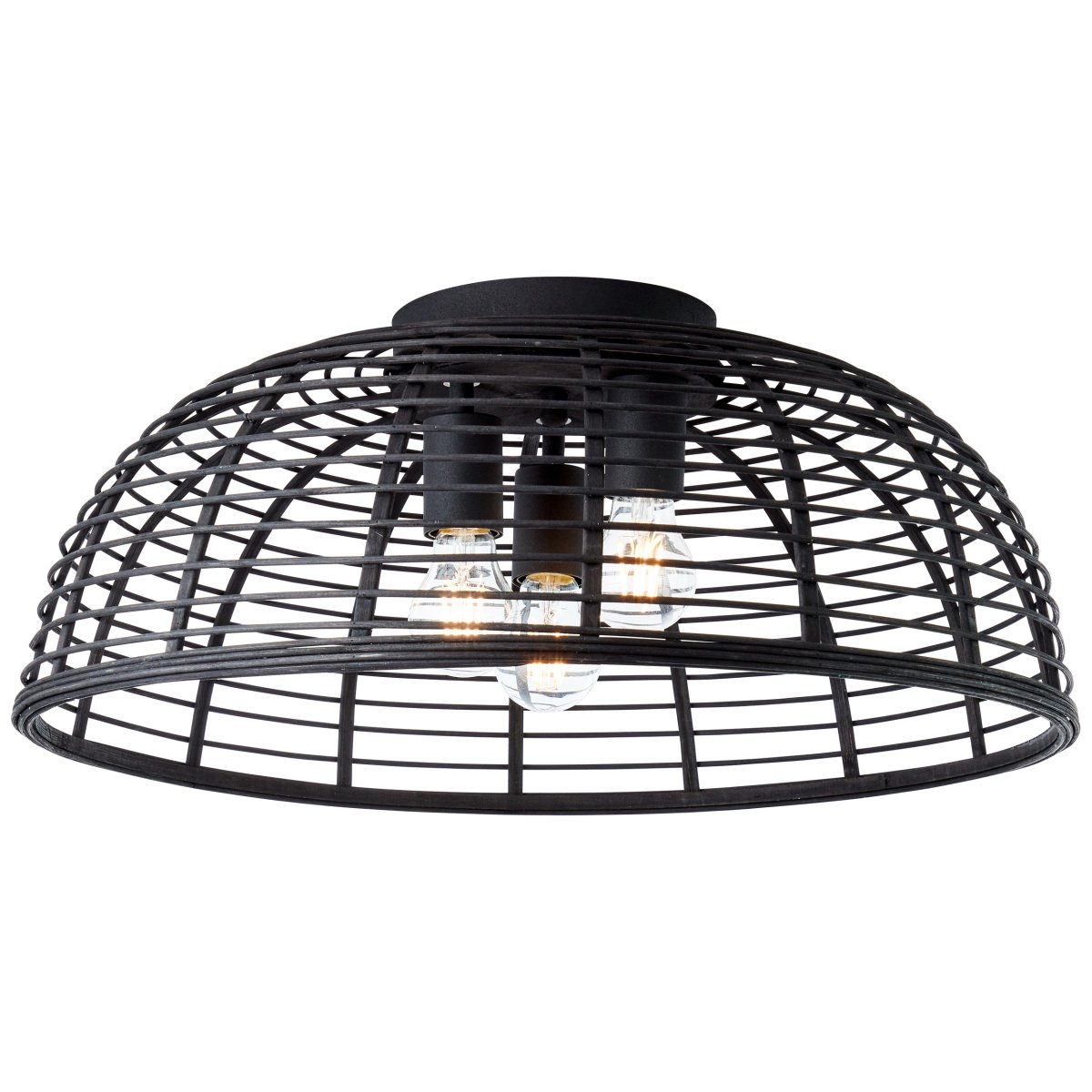 Crosstown Ø56 Svart plafond från Brilliant - Taklampan Crosstown sprider ett inbjudande och behagligt ljus och passar b&aring;de i matsal och hall.