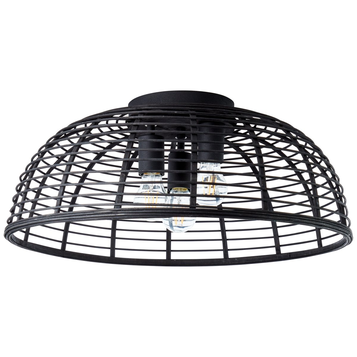 Crosstown Ø56 Svart plafond från Brilliant - Taklampan Crosstown sprider ett inbjudande och behagligt ljus och passar b&aring;de i matsal och hall.